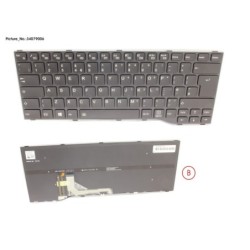 34079006 - KEYBOARD BLACK W. BL UK