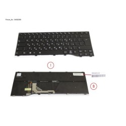 34082399 - KEYBOARD BLACK W. BL HEBREW