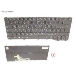 34079012 - KEYBOARD BLACK W. BL RUSSIA.US