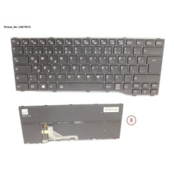 34079015 - KEYBOARD BLACK W. BL TURKEY