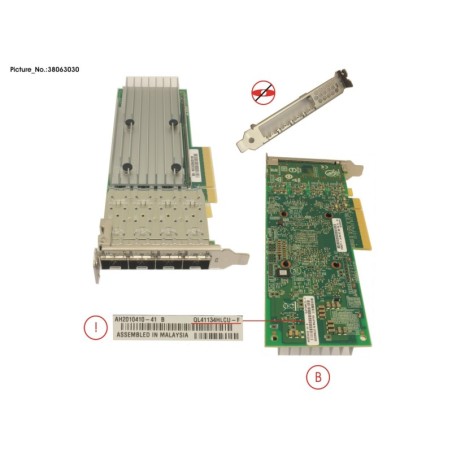 38063030 - PLAN EP QL41134 4X 10G SFP+. LP.FH
