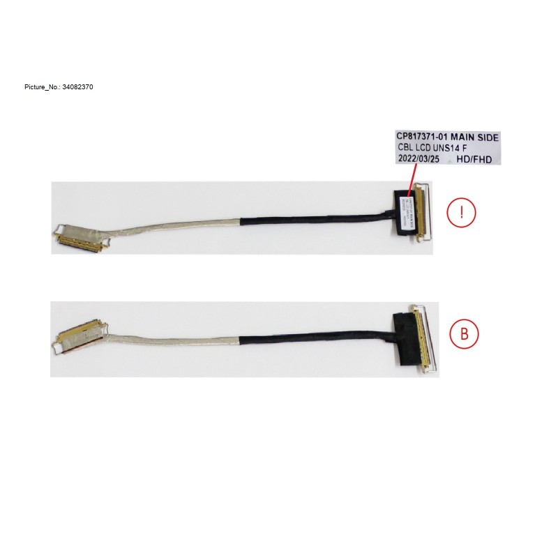 34082370 - CABLE. LCD FOR HD.FHD