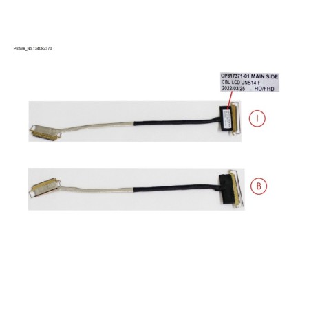 34082370 - CABLE. LCD FOR HD.FHD