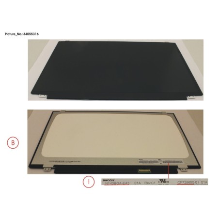 34055316 - LCD PANEL INO AG. N140BGA-EA3 (EDP.HD)