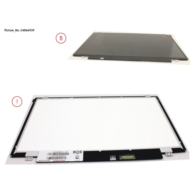 34066939 - LCD PANEL BOE AG. NT140WHM-N41 (EDP.HD)