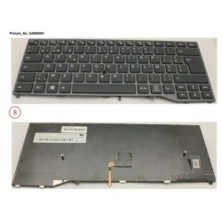 34068009 - KEYBOARD BLACK W. TS BELGIUM