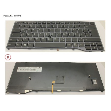 34068019 - KEYBOARD BLACK W. TS GERMAN