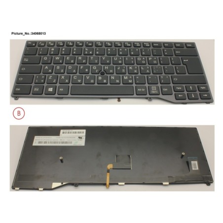 34068013 - KEYBOARD BLACK W. TS GREECE