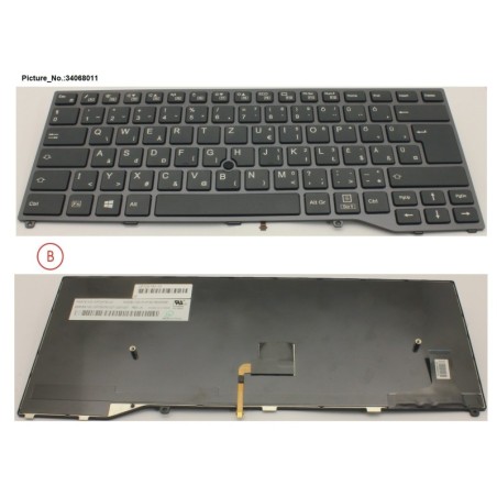 34068011 - KEYBOARD BLACK W. TS HUNGARY