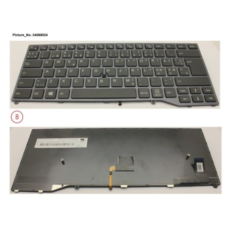 34068024 - KEYBOARD BLACK W. TS NORDIC.EST