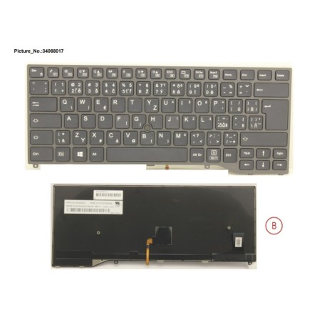 34068017 - KEYBOARD BLACK W. TS CZECH.SLOVAKIA