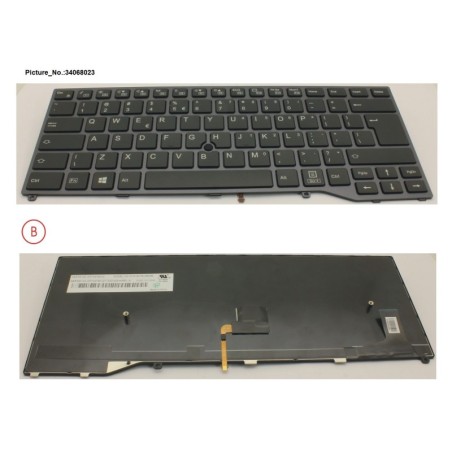 34068023 - KEYBOARD BLACK W. TS US