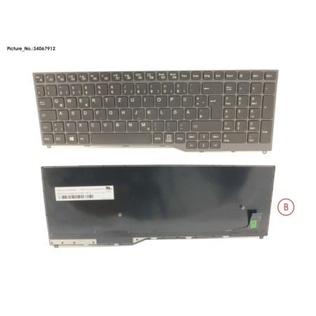 34067912 - KEYBOARD 10KEY BLACK W.O TS GERMAN