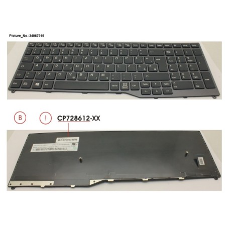 34067919 - KEYBOARD 10KEY BLACK W.O TS EAST EURO