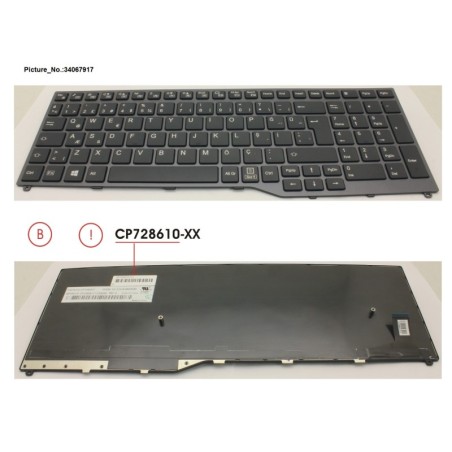 34067917 - KEYBOARD 10KEY BLACK W.O TS TURKEY