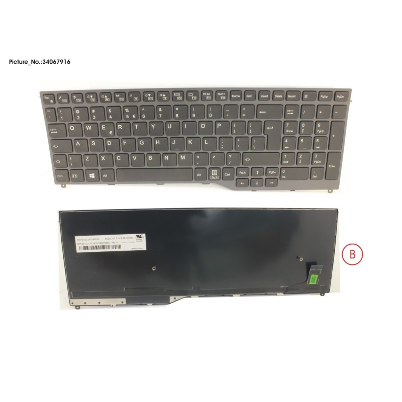 34067916 - KEYBOARD 10KEY BLACK W.O TS US