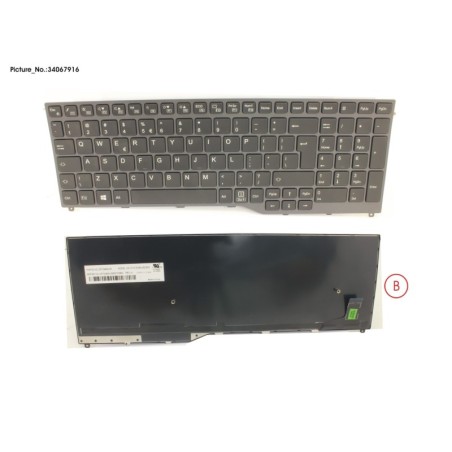 34067916 - KEYBOARD 10KEY BLACK W.O TS US