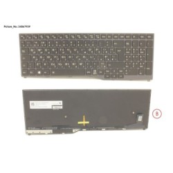 34067939 - KEYBOARD 10KEY BLACK W. BL ARABIC.UK