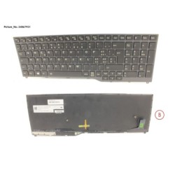 34067931 - KEYBOARD 10KEY BLACK W. BL SWISS