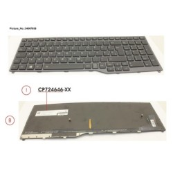 34067938 - KEYBOARD 10KEY BLACK W. BL EAST EURO