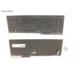 34067928 - KEYBOARD 10KEY BLACK W. BL UK