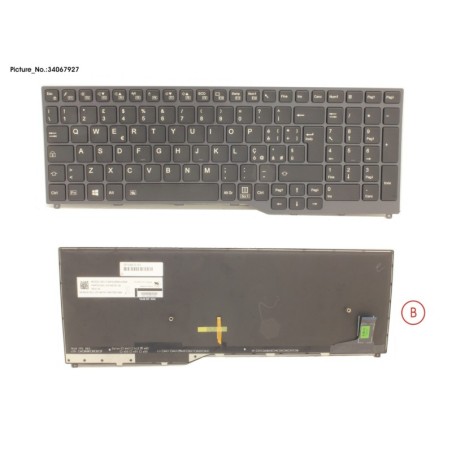 34067927 - KEYBOARD 10KEY BLACK W. BL ITALY