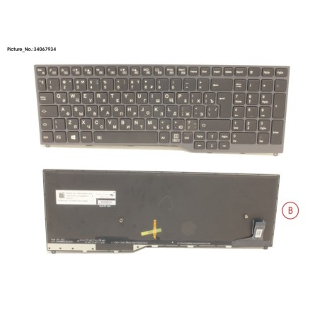 34067934 - KEYBOARD 10KEY BLACK W. BL RUSSIA.US
