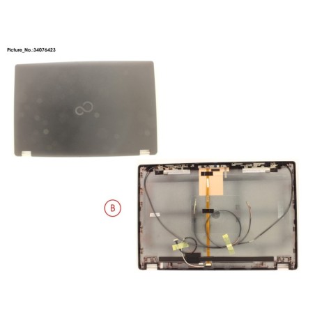 34076423 - LCD BACK COVER ASSY (W. HELLO CAMERA)