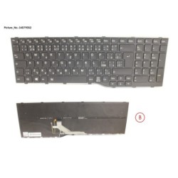 34079052 - KEYBOARD BLACK W. BL CZECH.SLOVAK.US