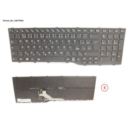 34079052 - KEYBOARD BLACK W. BL CZECH.SLOVAK.US