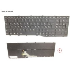 34079050 - KEYBOARD BLACK W. BL EASTERN EUROPE