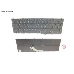 34079048 - KEYBOARD BLACK W. BL NORDIC