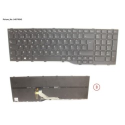 34079042 - KEYBOARD BLACK W. BL PORTUGAL