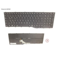 34079049 - KEYBOARD BLACK W. BL TURKEY