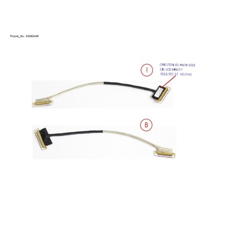 34082449 - CABLE. LCD FOR HD.FHD