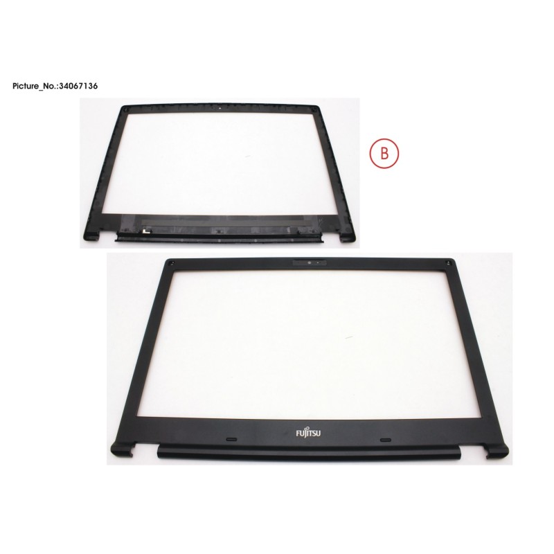 34067136 - LCD FRONT COVER (HD FOR CAM.MIC)
