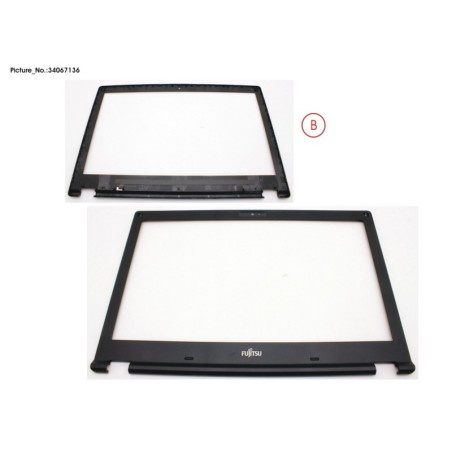 34067136 - LCD FRONT COVER (HD FOR CAM.MIC)