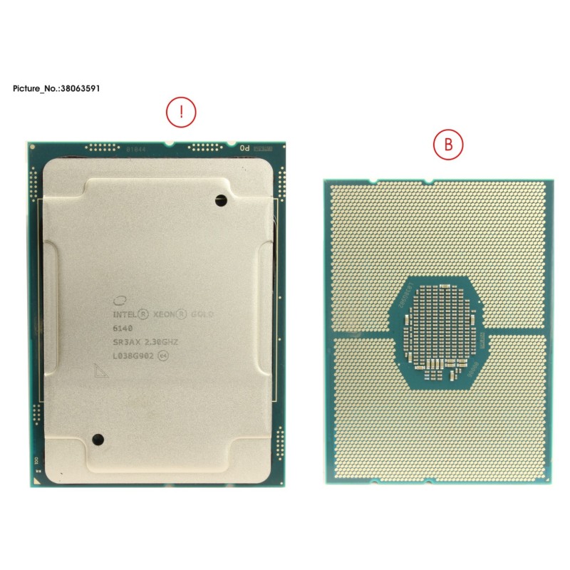 38063591 - CPU XEON GOLD 6140 2.3GHZ 140W