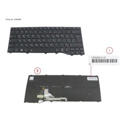 34084298 - KEYBOARD BLACK W. BL ARABIAN WIN11