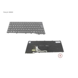 34084284 - KEYBOARD BLACK W. BL GERMANY WIN11