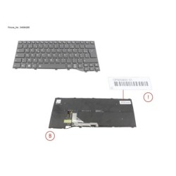 34084285 - KEYBOARD BLACK W. BL FRANCE WIN11