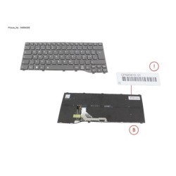 34084295 - KEYBOARD BLACK W. BL NORDIC WIN11