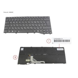 34084293 - KEYBOARD BLACK W. BL RUS.US WIN11