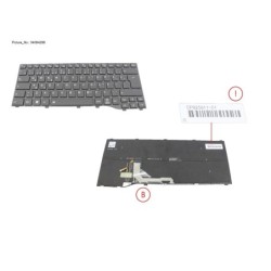 34084296 - KEYBOARD BLACK W. BL TURKEY WIN11