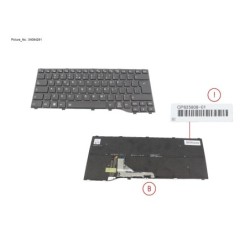 34084291 - KEYBOARD BLACK W. BL US WIN11
