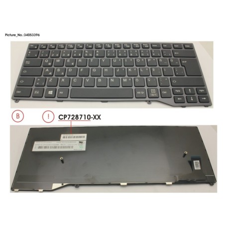 34053396 - KEYBOARD BLACK W.O TS TURKEY