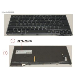34053332 - KEYBOARD BLACK W. BL GERMAN
