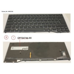 34053345 - KEYBOARD BLACK W. BL EAST EUROPE