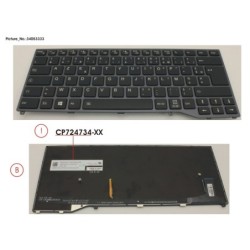 34053333 - KEYBOARD BLACK W. BL FRANCE