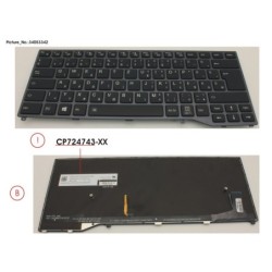 34053342 - KEYBOARD BLACK W. BL HUNGARY